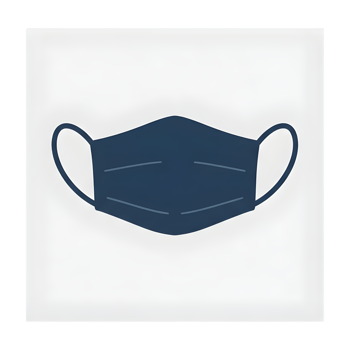 A Simple Illustration of a Protective Face Mask png