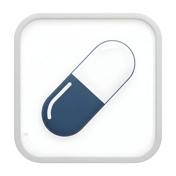 Digital Icon Representing a Single Medication Capsule png