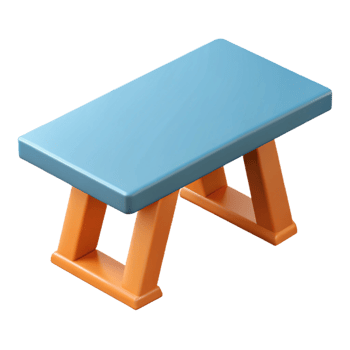 intense impressive Geometric rendering of a table. Single-weight stroke, crisp edges, flat color with Scalable Design. refined png