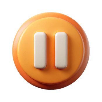 stunning standout Pause button icon. Two vertical bars. Crisp edges, flat color with Scalable Design. png
