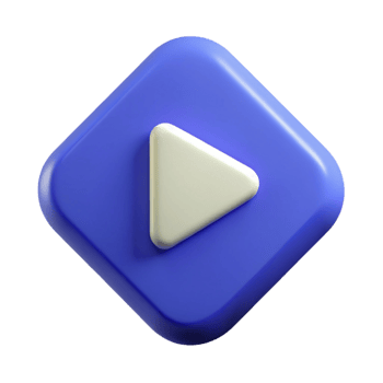 hypnotic peaceful elegant A play button icon. Geometric, minimal with Scalable Design. 4K png