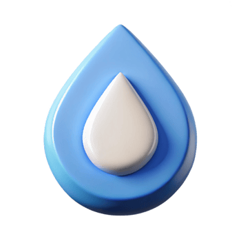sumptuous dreamy baroque Teardrop-shaped badge, minimalist water droplet. Crisp edges, flat color, single-weight stroke with Scalable Design. 4K png