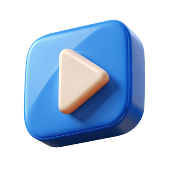 dynamic hypnotic Play button icon with geometric shape, flat color, crisp edges. with Scalable Design. high resolution png