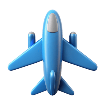 quintessential minimalist Airplane icon. Crisp edges, symmetrical, with Scalable Design. handcrafted png