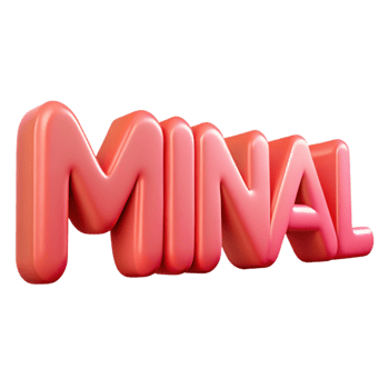 signature surreal MINIMAL in a thin, sans-serif font. Crisp edges, with Scalable Design. refined png