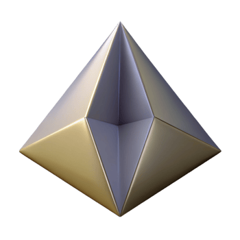 tranquil glorious Geometric drawing of a pyramid. Crisp edges, with Scalable Design. ultra HD png