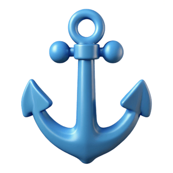 fascinating calm artistic Single-weight stroke monoline anchor. Crisp edges, flat color, with Scalable Design. original png