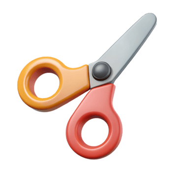 dramatic magnificent Crisp edges monoline scissors. Single-weight stroke, flat color, with Scalable Design. detailed png