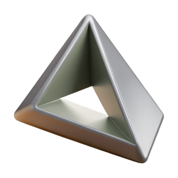 picturesque unparalleled Geometric symbol of triangle. Equilateral triangle with sharp angles. Crisp edges, with Scalable Design. png