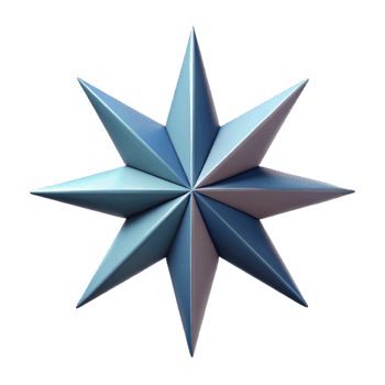 timeless minimalist Symmetrical, geometric compass rose. Flat color, single-weight stroke, crisp edges with Scalable Design. fine detail png