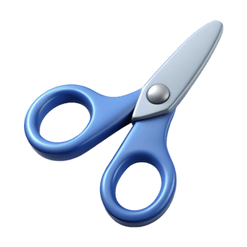 striking nostalgic mid-century Clean lines outlining a scissors. Crisp edges, minimal with Scalable Design. top-tier png