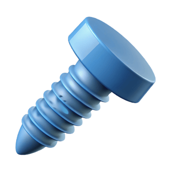 immaculate celebrated Flat color technical drawing of a screw. Minimal design, clean lines with Scalable Design. png