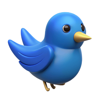 majestic dramatic art deco Bird character with a rounded body and pointed wings. Flat blue color, minimal design with Scalable Design. authentic png