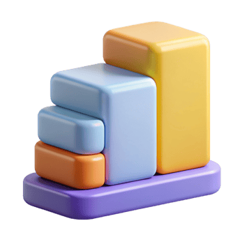 impressive playful bohemian Three stacked horizontal bars representing progress. Flat color, with Scalable Design. expertly shot png