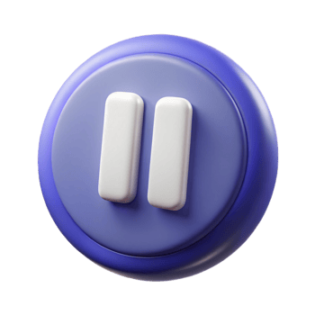 glorious mysterious tropical Pause button icon. Crisp edges, minimal design, single-weight stroke. with Scalable Design. high resolution png