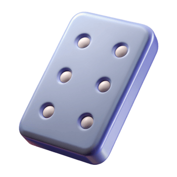 elegant abstract Upright, rectangular domino with three dots. Symmetrical, crisp edges, with Scalable Design. top-tier png