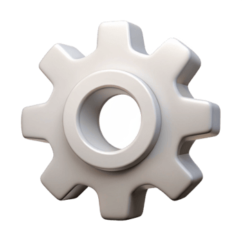 impressive memorable Single-weight stroke outlines a gear. Minimal and scalable, geometric design with Scalable Design. png