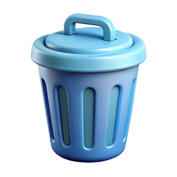 splendid dynamic elegant Trash can icon. Crisp edges, single-weight stroke, with Scalable Design. refined png
