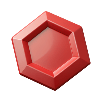 stunning ethereal mid-century Octagon character with eight equal sides. Flat red color, single-weight stroke with Scalable Design. genuine png