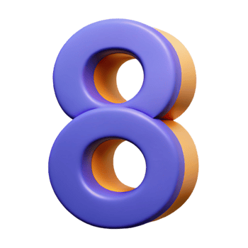 captivating joyful art deco Overlapping circles forming the number . Crisp edges, with Scalable Design. elite png