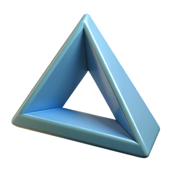 harmonious striking Geometric triangle. Stability and strength. Crisp edges, flat color. with Scalable Design. genuine png