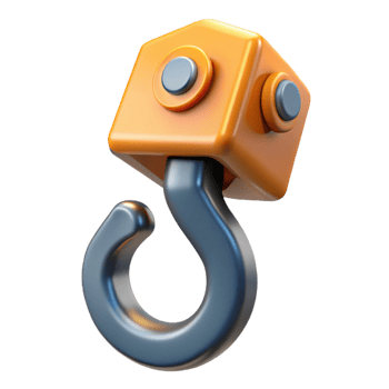 gorgeous notable Scalable of a crane hook. Single-weight stroke, crisp edges with Scalable Design. png