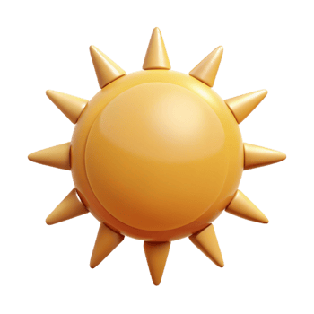 glorious signature Circular sun with simple triangular rays. Minimal design, flat color with Scalable Design. png