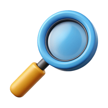 picturesque victorian Magnifying glass icon. Circular frame, straight handle. Clean lines with Scalable Design. authentic png
