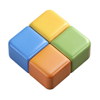 wonderful notable Square divided into four quadrants, distinct flat colors. Crisp edges, clean lines, with Scalable Design. png