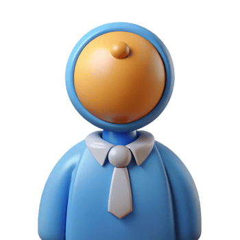 tranquil hypnotic Key character with a circular head. Minimal design, with Scalable Design. premium png