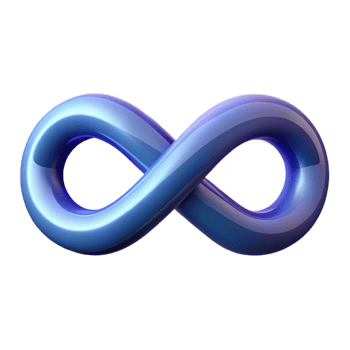 pristine dynamic avant-garde Abstract infinity symbol. Clean lines, minimal design, with Scalable Design. ultra HD png