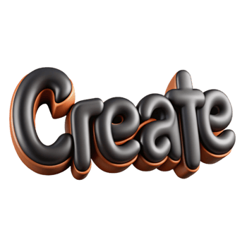 extraordinary whimsical modern The word CREATE in a thin, black, sans-serif font. Minimal, crisp edges with Scalable Design. perfect clarity png