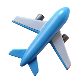 sumptuous futuristic Pictogram of a airplane. Single-weight stroke, flat color, symmetrical with Scalable Design. handcrafted png
