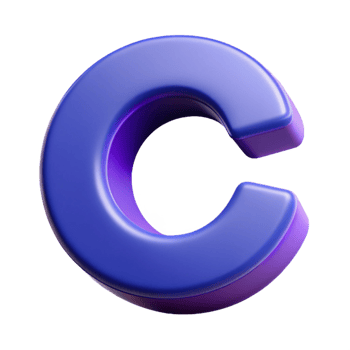 breathtaking gothic A stylized letter C with symmetrical curves. Flat color, clean lines, single-weight stroke with Scalable Design. luxury png