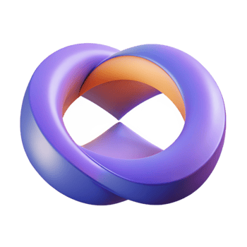 splendid contemporary Geometric isometric torus with crisp edges and orange color with Scalable Design. elite png