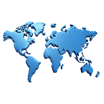 melancholic radiant World map outline with highlighted continent. Clean lines, with Scalable Design. professional png