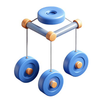 joyful elegant Diagram of a pulley system. Minimal design, with Scalable Design. elite png