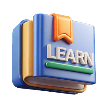 gorgeous standout Minimal, scalable LEARN in a book icon. Crisp edges with Scalable Design. png