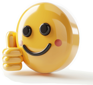 a Smiling emoji with a thumbs-up gesture png