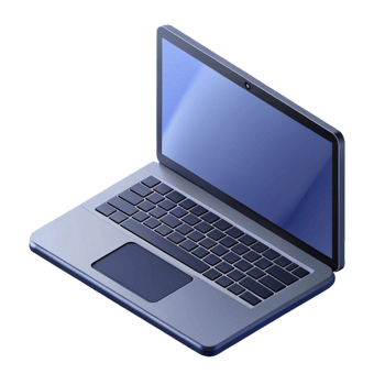 breathtaking nostalgic geometric Crisp edges isometric laptop with scalable design and a black screen with Scalable Design. high quality png