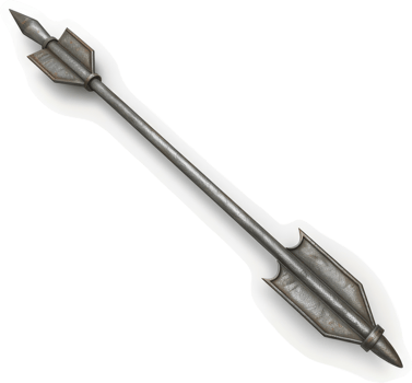 Medieval, pointed arrow weapon illustration. png
