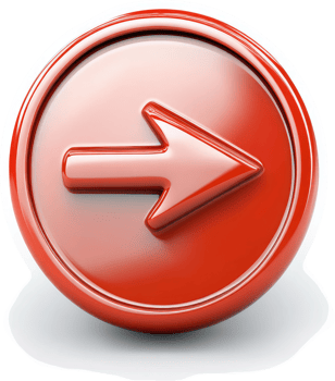 Circular red arrow icon signifying forward navigation. png