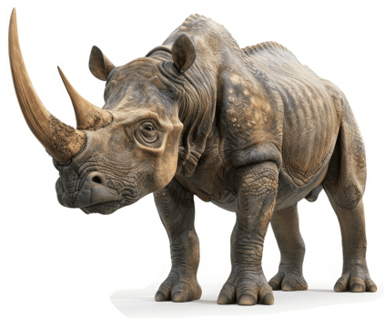 Extinct rhinoceros, a prehistoric creature. png