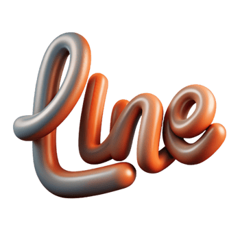 dramatic tropical The word LINE made of single-weight strokes. Clean lines, minimal with Scalable Design. high quality png
