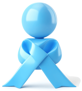 Light-blue person figure with a light-blue ribbon. png
