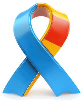 Awareness ribbon symbolizing autism spectrum disorder. png
