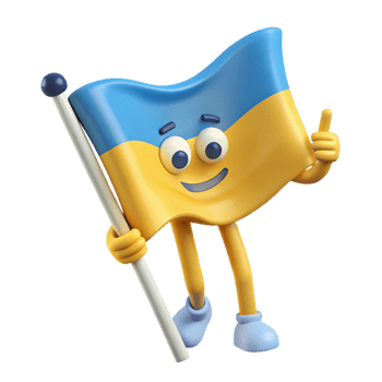 dazzling harmonious impressionist Waving flag character with straight lines. Crisp edges, minimal design, flat color with Scalable Design. fine detail png