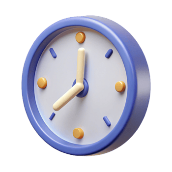 mysterious immaculate Clean lines monoline clock. Minimal design, flat color, with Scalable Design. handcrafted png