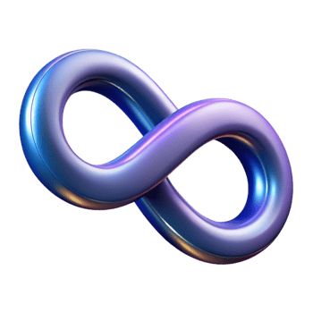 passionate pristine Abstract infinity symbol. Eternity and limitless. Crisp edges, minimal design. with Scalable Design. expertly shot png