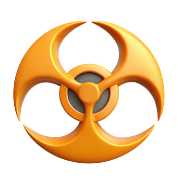 stunning exemplary A stylized biohazard symbol. Clean lines, minimal design with Scalable Design. png